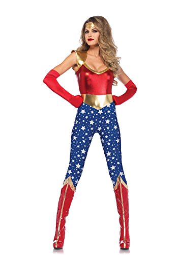 LEG AVENUE Damen Sensational Super Hero Kost me, Mehrfarbig, Größe: L (EUR 40)