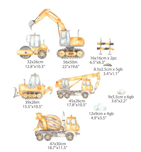 Vinilo decorativo tractor para habitación infantil miniatura 3