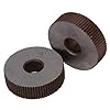 Knurling-tools 2 stuks Strength Gear Hob Straight grain 1.0mm Wheel ribbel HSS Wheel Knurled Machine Tools Accessoires…