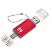 mosDART 32GB Type C Dual Flash Drive (USB-A 3.0 / USB-C3.0) High Speed for USB C Smartphones,USB-C Tablets & New MacBook,Red(NOT for Micro USB Port)
