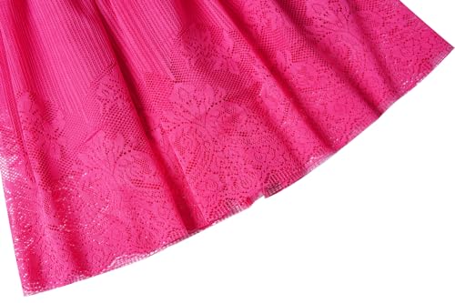 Bonny Billy Girl's Classy Embroidery Lace Maxi Flower Girl Dress 8-9 Yrs Pink by Bonny Billy - Image 2