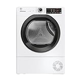Hoover H-DRY 350 Freestanding Heat Pump Inverter Tumble Dryer, 9 Kg, Class A+++, Wi-Fi & Bluetooth, Four Drying Levels, Aquavision & Advanced Care, White, 59.6x60.4x85 cm - HRE H9A3TBE-80/N