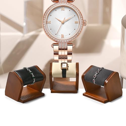 Oirlv Solid Wood Single Watch Display Stand Grey Watch Holder by Oirlv - Used condition - Image 3