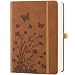 HwxBen Lined Journal Notebook– 365 Pages,Hardcover Leather Journals for Women Writing, B5 7.7'' x 10''College Ruled 100 gsm Paper for Work,Note-Taking,Office,Sch... Supplies,Brown.