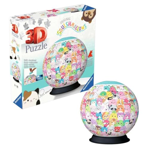 Puzzle 3D Ball 72 pièces : Squishmallows Ravensburger France - vue 3