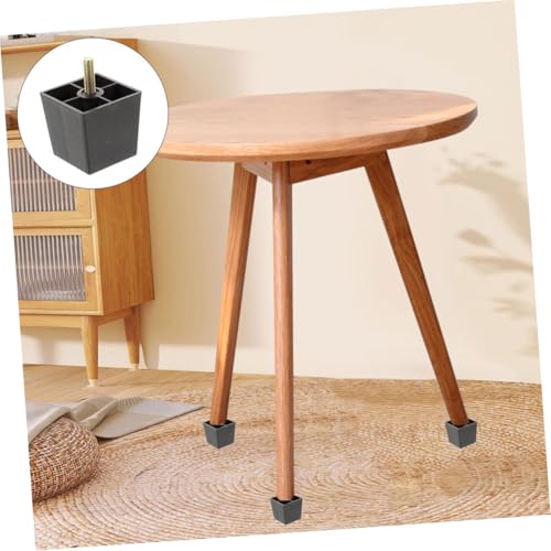 Patas de muebles cuadradas y ajustables de metal para elevar sofas camas y armarios pack de 8 6