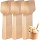 300 Stück Eislöffel aus Holz, 9,5 cm Holz-Dessertlöffel, Holzbesteck Suppenlöffel, Kleines Einwegbesteck, biologisch abbaubare Dessertlöffel, Minilöffel für Eisbecher für Eiscremes, Gelees, Kuchen