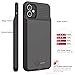 BOPPS Battery Case for iPhone 11/ XR,Upgrated Slim 6000mAh Charging Portable Rechargeable Charger Case Cover for iPhone XR,iPhone 11 Charging Cases 6.1inch-Black