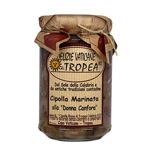 Cebolla Marinada con Menta 280g | Aperitivo Artesanal Calabrés – Auténtico Antipasto Gourmet Italiano Delicatessen - Made in Italy por Delizie Vaticane di Tropea