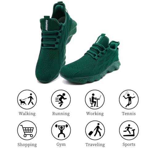 Image of DLWKIPV Womens Slip on Walking Tennis Shoes for Women Work Running Athletic Gym Sports Sneakers Lightweight Casual Shoe