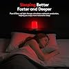 XKETA Terapia del sonno a luce rossa: lampada notturna a lunghezza d'onda a banda stretta pura 670 nm - promuove naturalmente la melatonina per adulti che dormono meglio - 2000 mAh senza fili di
