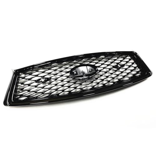 Grille avant Infiniti Q50 style nid d'abeille noir brillant pour modèles 2018-2023
