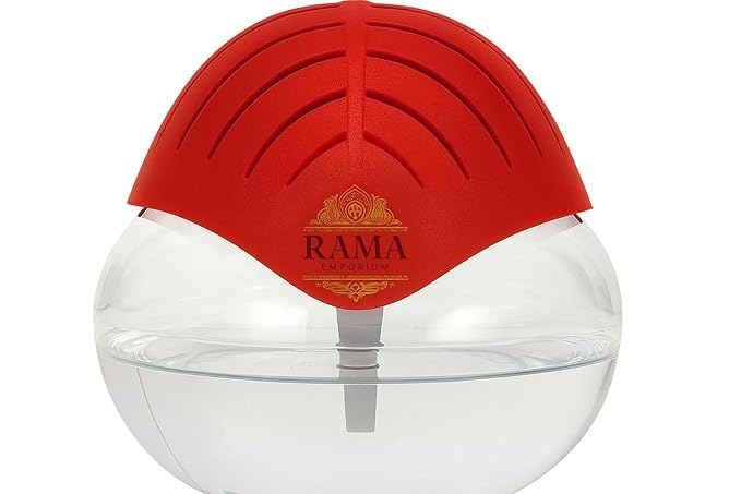 Image of Portable 3-in-1 Air Purifier, Aroma Diffuser & Air Humidifier with 1.5L Water Tank - Electric Revitalizer for Fresh Air & Fragrance at Home, Office, Bedroom & Spa (Red)