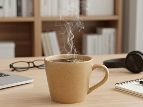 Image of Bodhi House Handcrafted Ceramic Tea Cup Set of 4 Pieces (175 Ml), Stoneware Coffee Mug, Microwave Safe Small Tea Cup, Matte Finish, Ideal for Daily use, Casual Gatherings and Gifting, Wood Brown