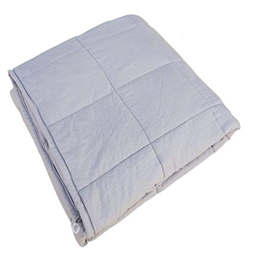 Couverture lestée adultes de construction supérieure lavable gris clair - 2