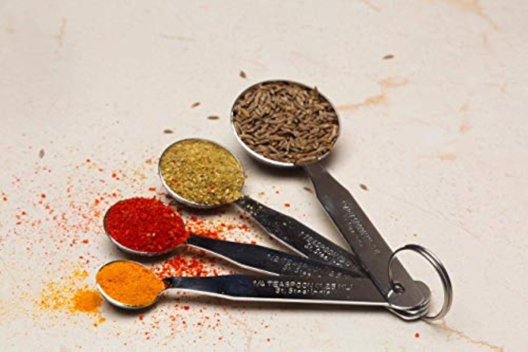 4Pc Stainless Steel Measuring Spoon Set