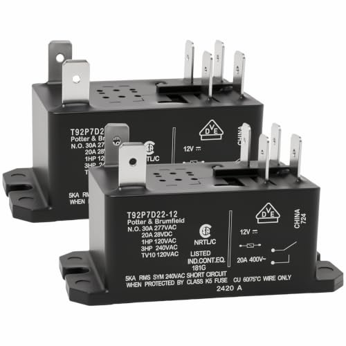 12V 30A DPST-NO Relay Pack