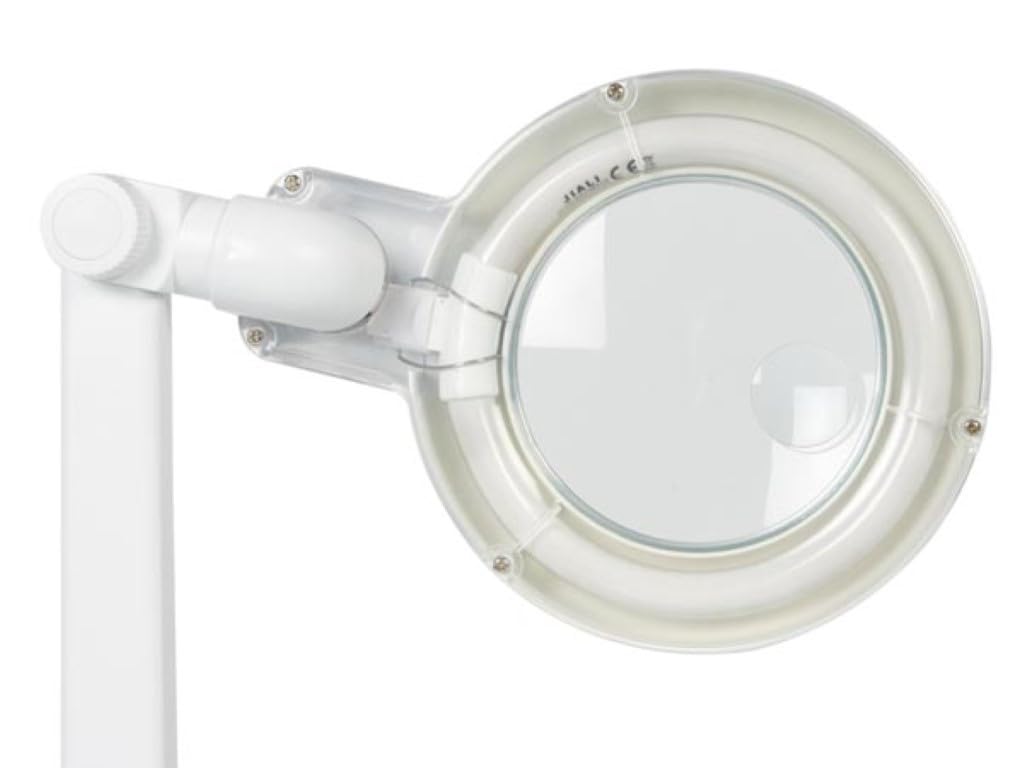 Velleman Lampe-loupe, Lampe économique Ronde de 12 W, dioptrie 3 + 12, idéale pour Travail de précision, Blanche