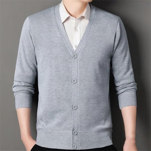 Men's Cardigan Sweaters V-Neck Long Sleeve Slim Fit Classic Button Cardigans3