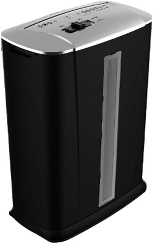 6 Sheet Strip Cut Shredder with CD Shred，Three Levels of Confidentiality Can Be Broken Office Electronics (Color : Black, Size 29 * 15 36cm)