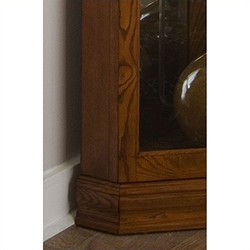 Pulaski Corner Curio, 28 By 16 By 72-Inch, Medium Brown #TOP3