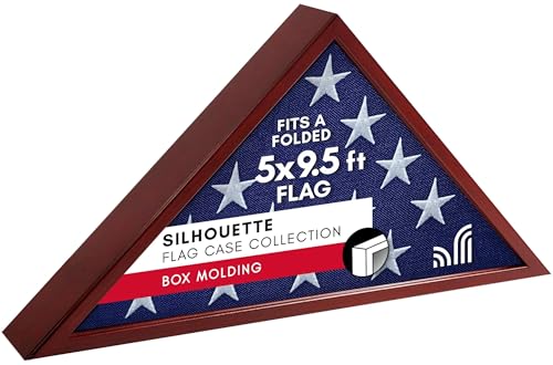 Boîte d'affichage de drapeau triangulaire en bois blanc noble XJBTBA