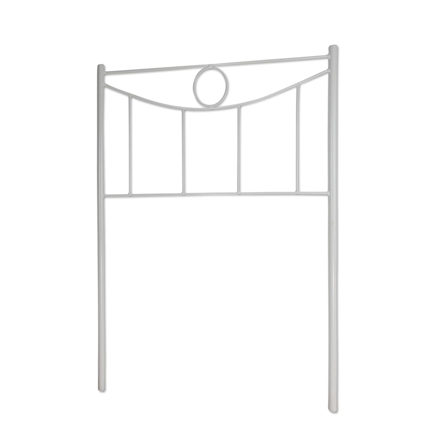 El Herrero Cabecero de forja para Cama | Cabezal Juvenil para Cama de 90 cm | Modelo Marta | Producto Artesanal, Hecho en España (Blanco)