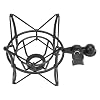 Generic Microphone Shock Mount Zinc Alloy Anti Vibration Secure Support for Recording Station Studio Fits Most Condenser Microphones (Black) #4