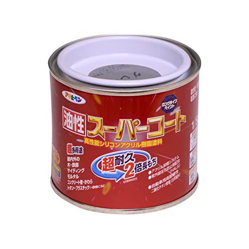 アサヒペン 油性スーパーコート 1/5L グレー