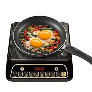 Lifelong Inferno LLIC60 2000 Watt Induction Cooktop for Home with 7 Preset Indian Menu Option and Auto-Shut Off | Easy Cooking, 1 Year Manufacturer’s Warranty (Black)