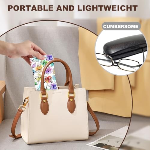 Image of Anikathy 2Pcs Sunglass Eyeglass Glasses Case Soft PU Leather with Cleaning Cloth Cute Glasses Pouch Bag for Men Women Girs