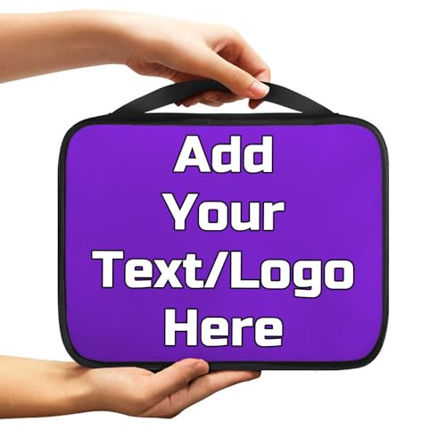Image of Custom Bible Covers for Men Women Personalized Bible Cover Case Add Your Picture Text Name Image Customizable Scripture Bags with Handle Zipper, BlueViolet