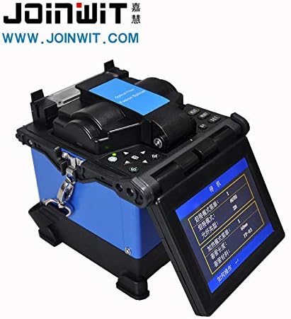 JW4109 Digital Optical Fiber FTTH Splicing Automatic Intelligent Optic Welding Splicing Machine Fiber Optical Fiber Fusion Splicer 100-240V(British regulatoryUK Plug)for SM, MM, NZDS, with Optical Fiber Cleaver