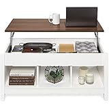 Best Choice Products Lift Top Coffee Table Hidden Storage Coffee Table, Wooden Dining Coffee Table,...