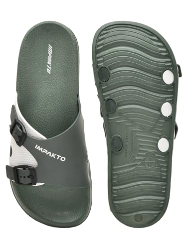 Image of Impakto Sleek Shift Flip Flop for Men | Comfortable Stylish Lightweight Water Resistant Slippers | Anti-Skid Soles | Indoor & Outdoor Chappal | Everyday Essentials