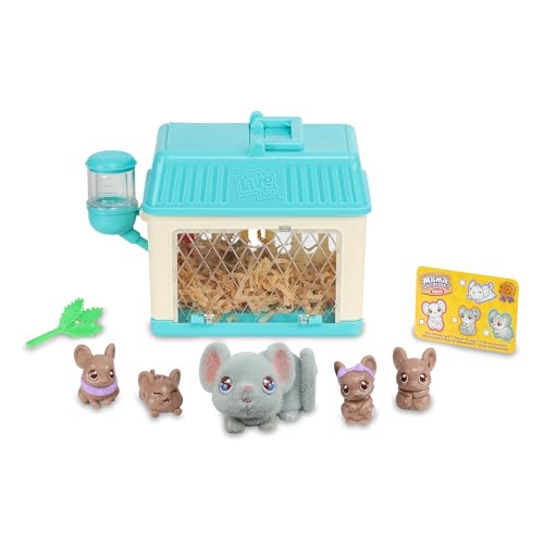 Little Live Pets - Mama Surprise Minis Mouse, Ratoncito de Peluche con Sonidos y Movimientos, Que Tiene bebés, Mascota interactiva, Juguete para niños y niñas +5 años de Edad - imagen 2