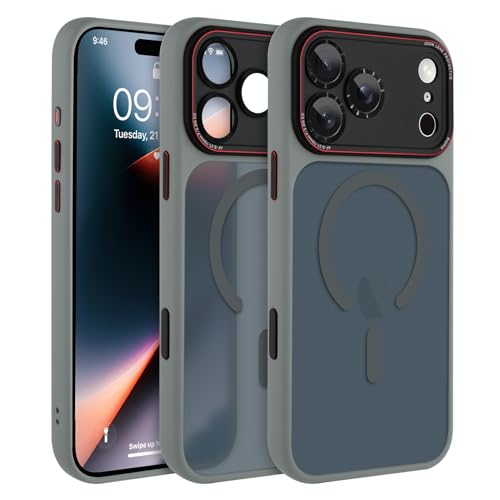 AIGOMARA (ACS}[) }Olbg iPhone 17 Pro MaxpP[X [MagsafeΉ] [Jtی] X ϏՌ  }bg یP[X iPhone 17 Pro Max 6.9C`p O[