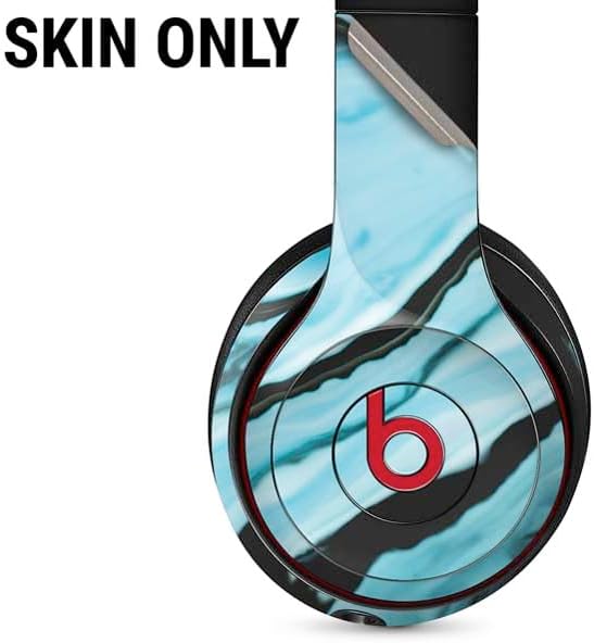Skinit Decal Audio Skin Compatible with Beats Solo 3 Wireless - Aqua Blue Marble Ink Design