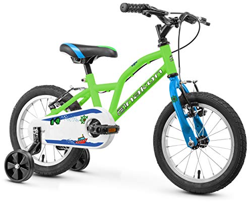 Anakon Hawk Bicicleta Infantiles, niño, Verde, 3-5 años