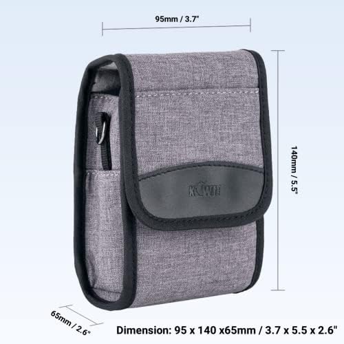 KIWIFOTOS Compact Digital Camera Case Travel Pouch Bag Cross-Body Holster for Sony ZV-1F ZV-1 RX100 Series, Ricoh GR, GR II, GR III, GR IIIx and G7X, G5XII etc. Fits Camera up to 5.1 x 3.1 x 2.0