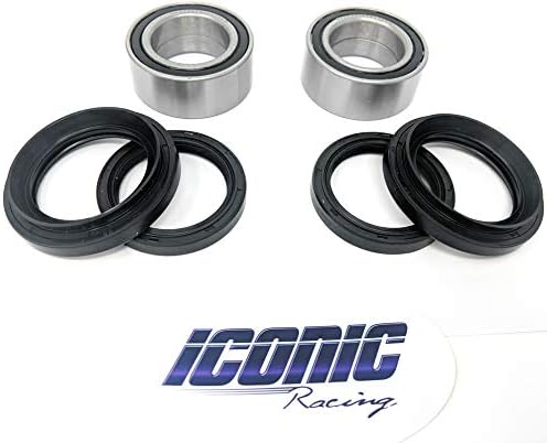 Iconic RacingBoth Front Wheel Bearing and Seal Kits Compatible with 88-00 Honda TRX300FW TRX 300 FW Fourtrax 4x4