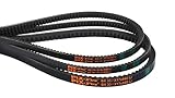 PIX Industrial Drive V-Belts, BX144 Cogged, 21/32' x 147' OC - Heavy-Duty Power Transmission Belt for Machinery, Durable V Belt for Industrial Equipment, Smooth Performance & Reliable Operation