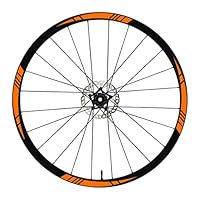 Adesivi Per Cerchi Bici MTB - DualColorStampe Per Ruote 26-29 Pollici, Arancione Fluido - Foto 8