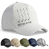 NAZENTI Custom Best Dad By Par Cap, Personalized Name Printed Hat Gifts for Daddy, Best Grandpa By Par Cap, Golfer Over Printed Hats, Father's Day Golf Lovers Gift for Him 02
