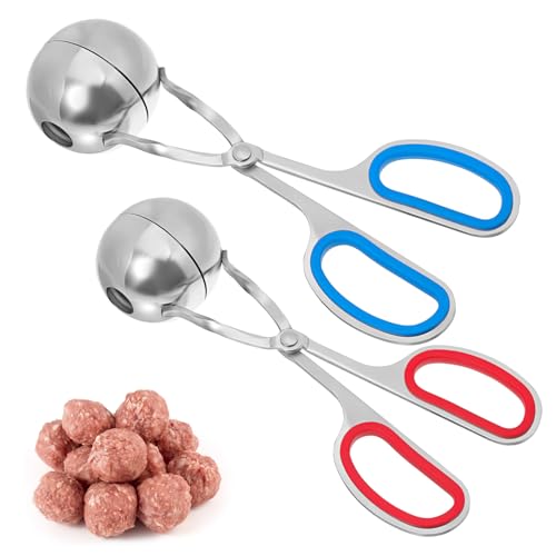 JECOMPRIS 2pièces Outil Pour Boulettes De Viande Acier Inoxydable Machine à Boulettes De Viande Pince à De
