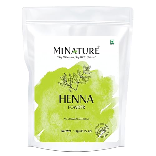 Mi Nature Pure Henna Powder (Lawsonia Inermis) 1Kg - Natural