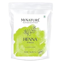 Mi Nature Pure Henna Powder Lawsonia Inermis 1Kg - Natural Plant-Based Hair Coloring & Conditioning Treatment - Herbal Hair Care Formula - No Added Preservatives