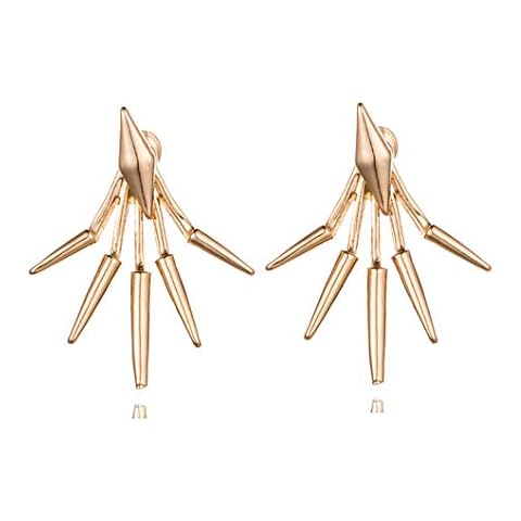 Eoumy Metal Star Ear Jacket Earrings Bar Ear Cuff Earrings for Women Gold Plated Cover