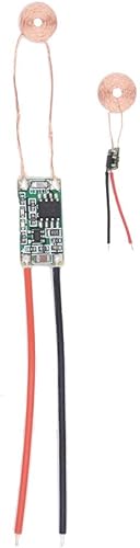 Miniatura 2 de Taidacent Kit de módulo de carga inalámbrica 4.2V 80mA Salida 5V Entrada Rápida Cargador Inalámbrico Tablero TX RX Coil Indicador