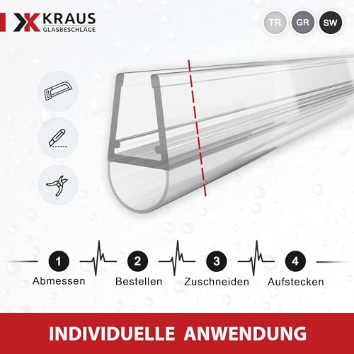 Duschdichtung KRAUS Premium DD-1 für 6-8mm Glasstärke